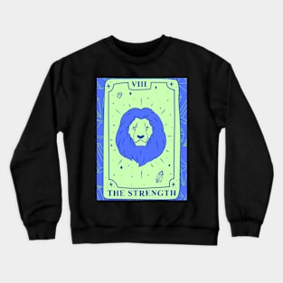 The Emperor Tarot Card and Crystals Graphic Crewneck Sweatshirt